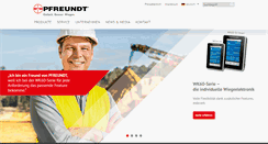 Desktop Screenshot of pfreundt.de