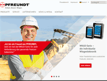 Tablet Screenshot of pfreundt.de